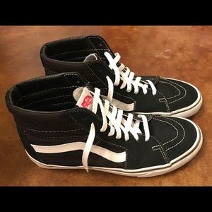 Vans Sk8 Hi Black Shoes Men’s 10
